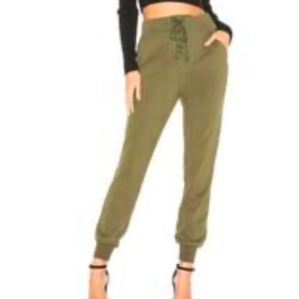 Revolve Tularosa Olive Green Jogger Sweatpants